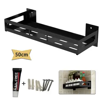 

Detachable Wall Mount Spice Rack Holder for Cabinet Single Tier Hanging Shelf for Pantry Seasoning Storage Organizer