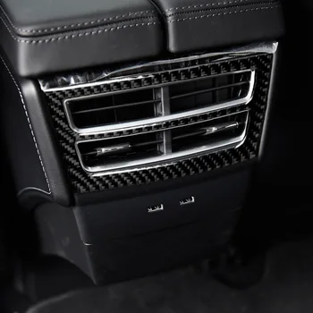 

For Tesla Model S Car Rear Air Outlet Vent Trim Cover Carbon Fiber Frame Overlay Decor