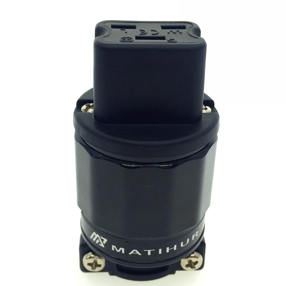 MATIHUR HIFI FI-31 Red copper 24k Gold Plated 20A C19 IEC Connector AudioPhile