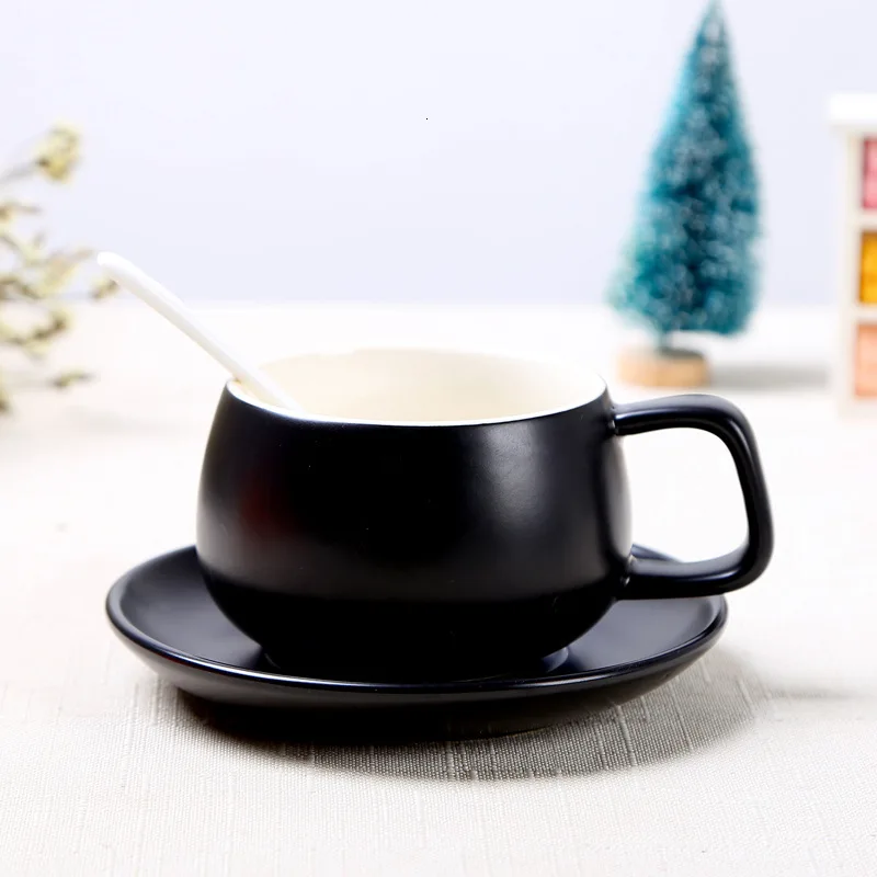 Керамическая кружка для капучино с широким горлом макарон 300 400 мл чашка кофе