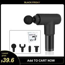 Пистолет для массажа мышц, массажер для глубоких мышц, терапия для расслабления мышц, пистолет для упражнений, облегчение боли в мышцах, коррекция фигуры