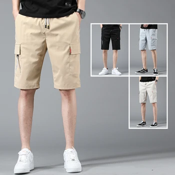

New mens shorts pants casual slim black khaki cargo short pants trousers Summer chinos size 27-38(M-4XL)