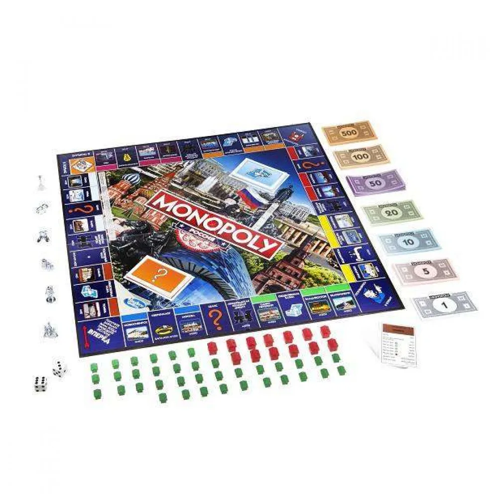 Monopoly B7512 Настольная игра Монополия Россия(новая уникальная версия