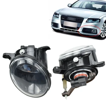 

Halogen lamp For A-udi A4 A4L B8 2009-2012 black Front Bumper Grille ABS Fog Light Lamp Frame Cover left and right