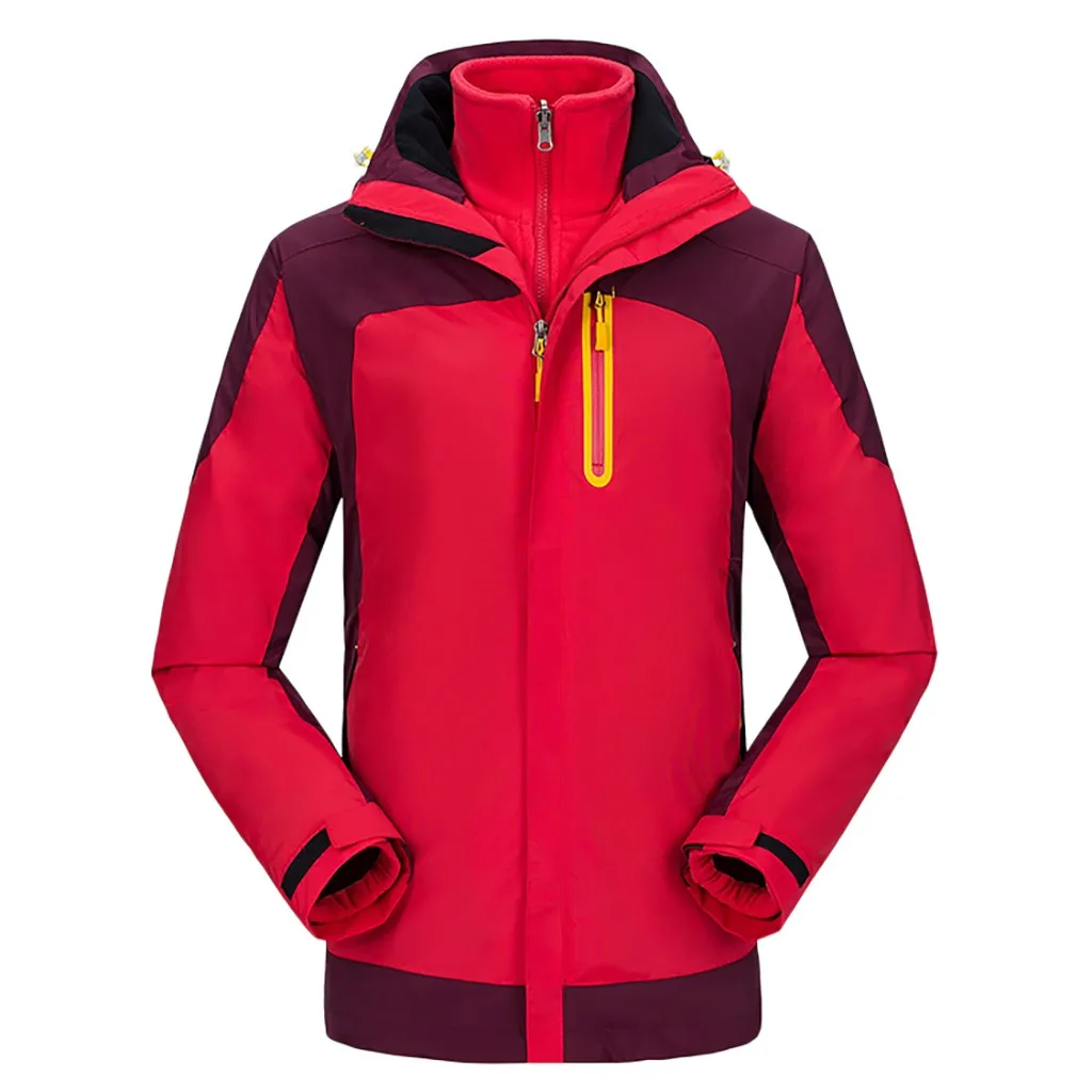 Mens Bomber jackets Men Winter Hooded Softshell Windproof Waterproof Soft Coat Shell Jackets Windbreaker jaqueta masculina - Цвет: Красный