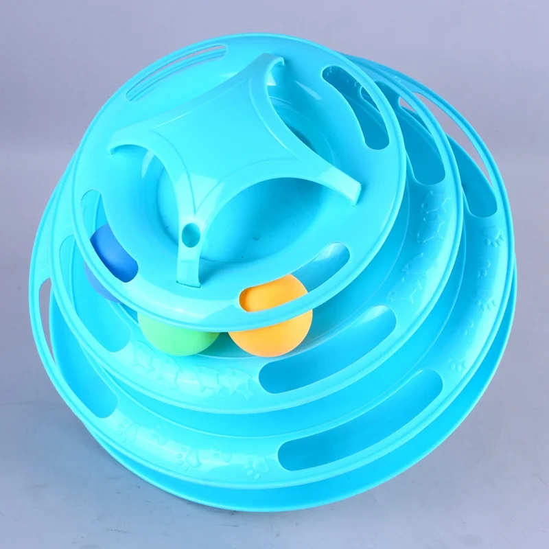 Забавная игрушка для кошек, игрушки для кошек, интеллект, тройной игровой диск, игрушка для кошек, мячи, кот, сумасшедший диск с шариком, интерактивные игрушки