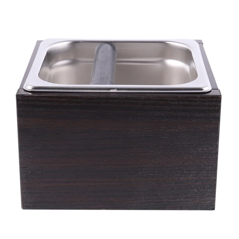 Деревянный контейнер для мусора, контейнер для кофе, контейнер для эспрессо, остатки для баристы с ручкой, ведро для кофе, ведро для мусора