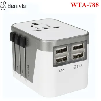 

Wor Ldtrip Plug WTA-788 Multifunctionv Socket 4USB Switch Plug Multi-function Switch Socket Socket Converter