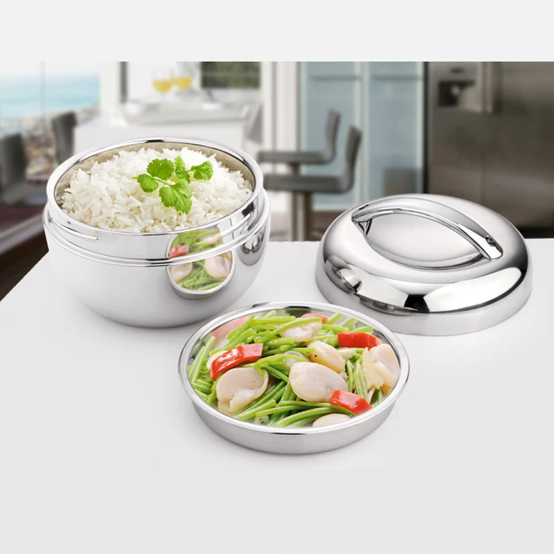 Контейнер для обедов из нержавеющей стали Apple Shape 304 с двойными стенками и