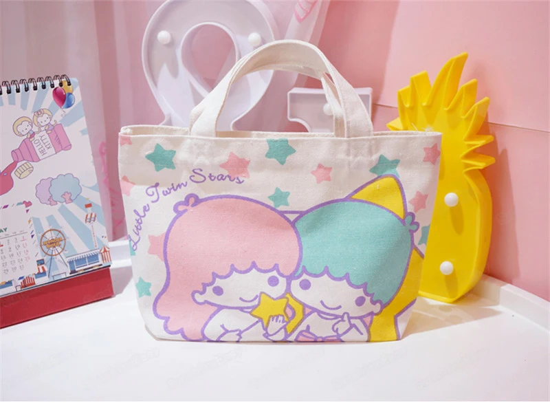 HELLO KITTY, новинка, простая модная Холщовая Сумка для покупок, милая сумка-тоут, сумки для женщин, Большая вместительная сумка, большая сумка для покупок