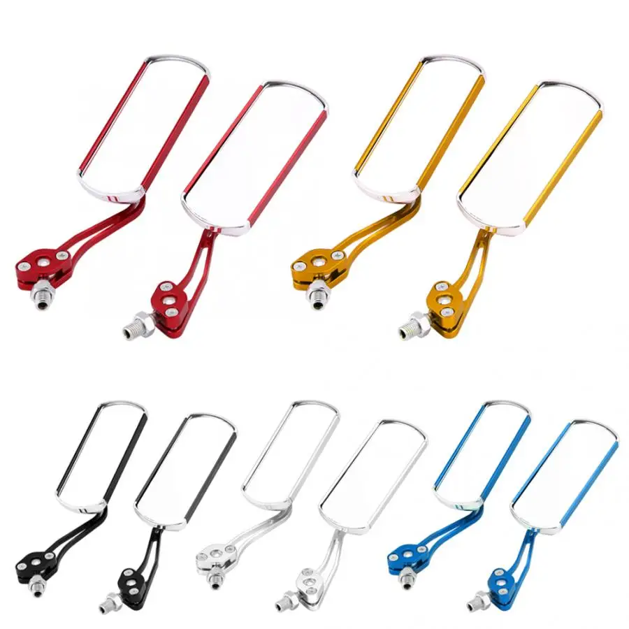 8mm 10mm One Pair Motorcycle Rearview Mirror Motorbike Rear View Side Mirrors Rearview Mirror Aluminum Alloy Universal New