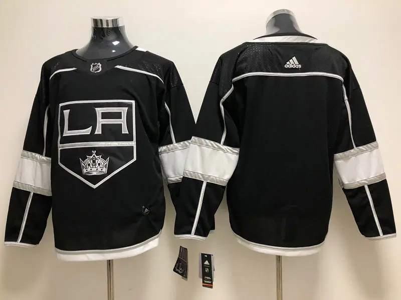 Серый Сшитые мужские футболки для взрослых#8 Drew Doughty 32 Jonathan Quick 99 Wayne Gretzky - Цвет: Серый