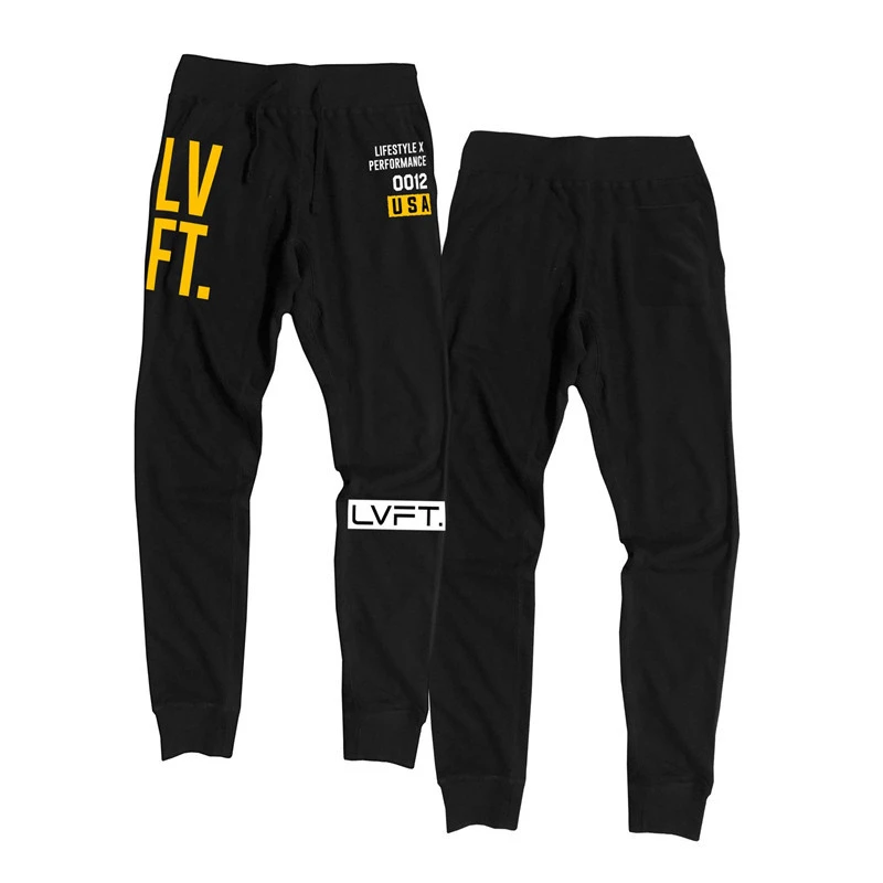 2020 новые хлопковые бег Штаны Для мужчин Фитнес тренировочные Леггинсы