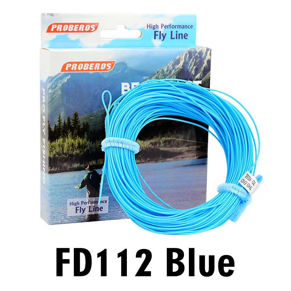 Красный Fly Line 4 цвета 100 футов Вес вперед плавающая Летающая леска WF-2F/3F/4F/5F/6F/7F/8F PROBEROS - Цвет: Красный