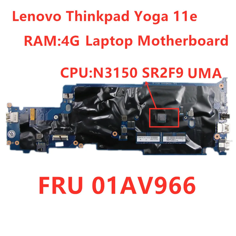 Материнская плата для Lenovo Thinkpad Yoga 11e N3150 RMA 4G материнская ноутбука FRU 01AV966 100%