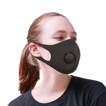 

20PCS Rapid Transit Anti Dust Mask Anti PM2.5 Pollution Face Mouth Respirator Black Breathable Valve Mask