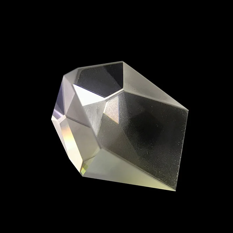 Roof Prism for Photography Irregular Polygon Triangular Prism Optical Experiment Equipment Material K9 Glass Size 30x19x17mm