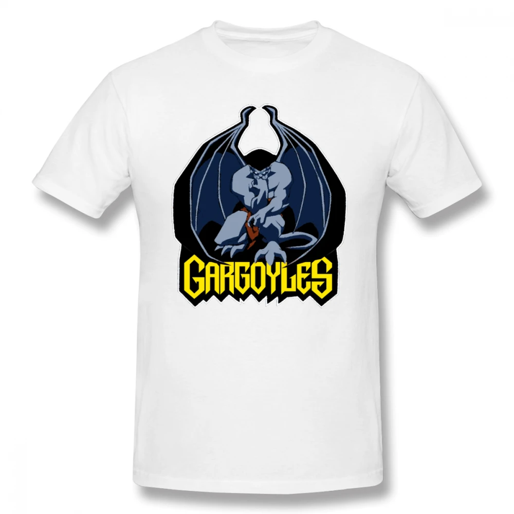 One yona gargostyle, футболка, Gargoyles, goliathe, Мужская футболка, 5x, футболка с принтом, короткий рукав, лето, 100 хлопок, отличная футболка - Цвет: White