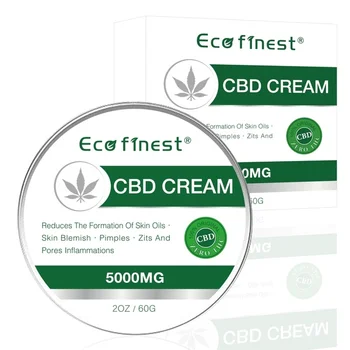 

New Hemp Cream-ECO finest Facial Moisturizer Cream 5000 MG Hemp Extract - Natural Ingredient With Aloe Vera Hemp Oil (60g 2.oz)