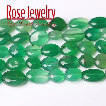 

Natural Stone Beads 15inches Irregular Green Agates Stone Beads for Jewelry Making 8-10mm Shaped Stone Beads Wholesale