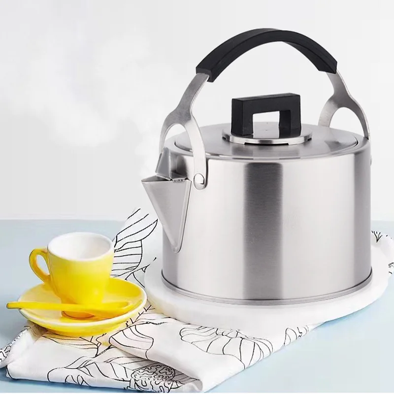 Чайник из нержавеющей стали свисток звук горения дома кухня чайник индукционная