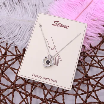 

New Arrival 7*9.5cm Elegant Jewelry Necklace Pendant Package Card 50pcs Cute Stud Earring Display Card Per Lot