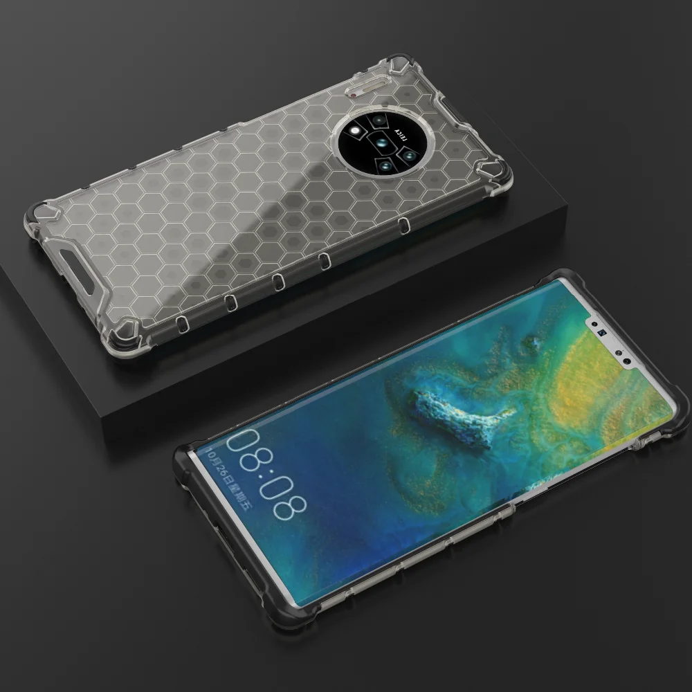 Противоударный защитный чехол для huawei mate 30 30Pro, чехол с Сотами, прочный прозрачный чехол для huawei P30 P30Pro, Гибридный Силиконовый чехол