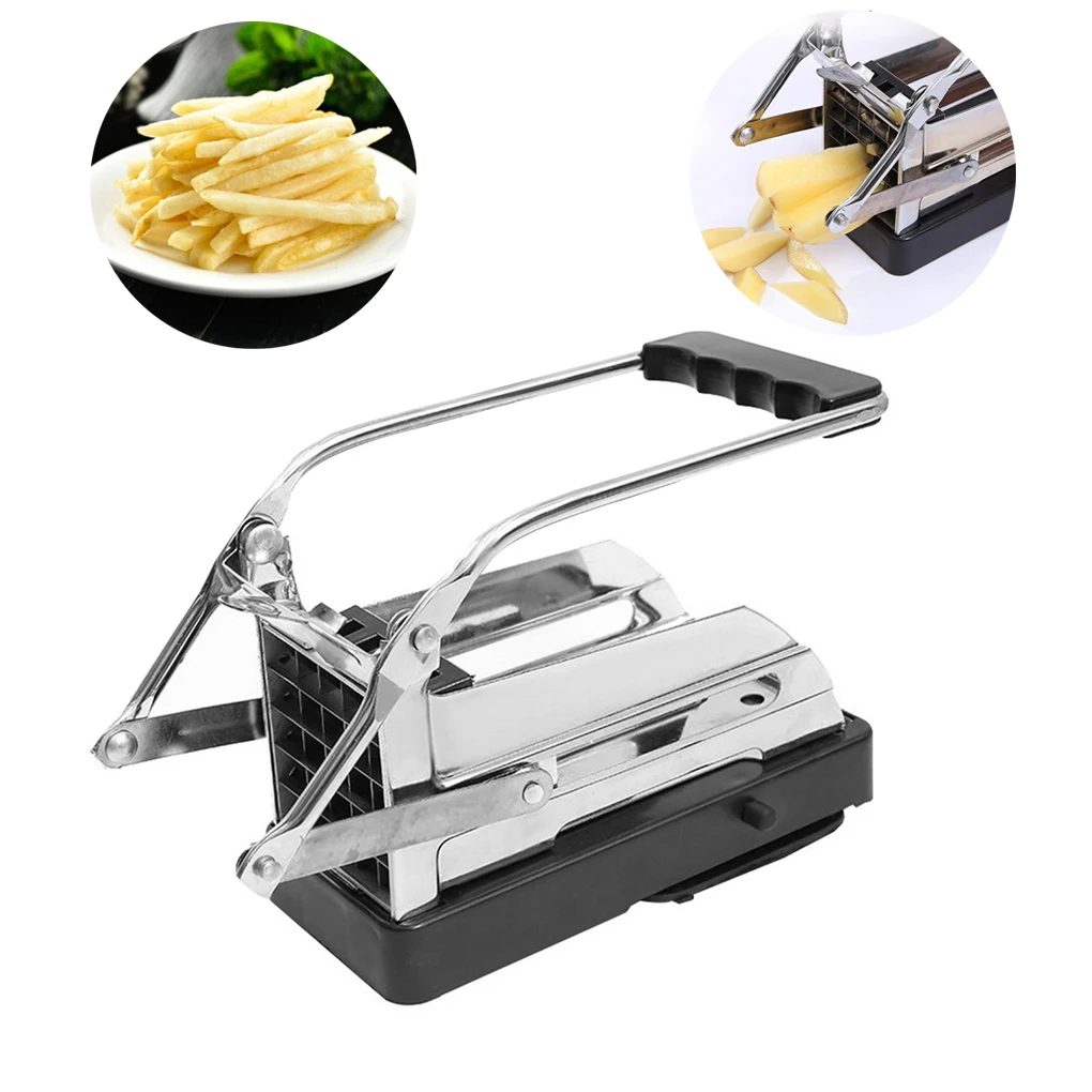 Manual Potato Chip Slicer French Fries Cutter Stainless Steel Potato