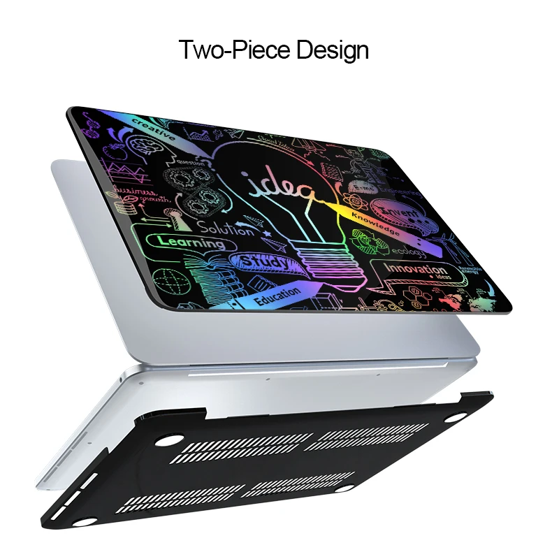 Sanmubaba 2023 Case para Macbook Air 13 m1 13.6 m2 Impressão a Laser Capa para Notebook Macbook Pro 13 Touch id A2338 A2337 A1932 A2681 - Imagem 4
