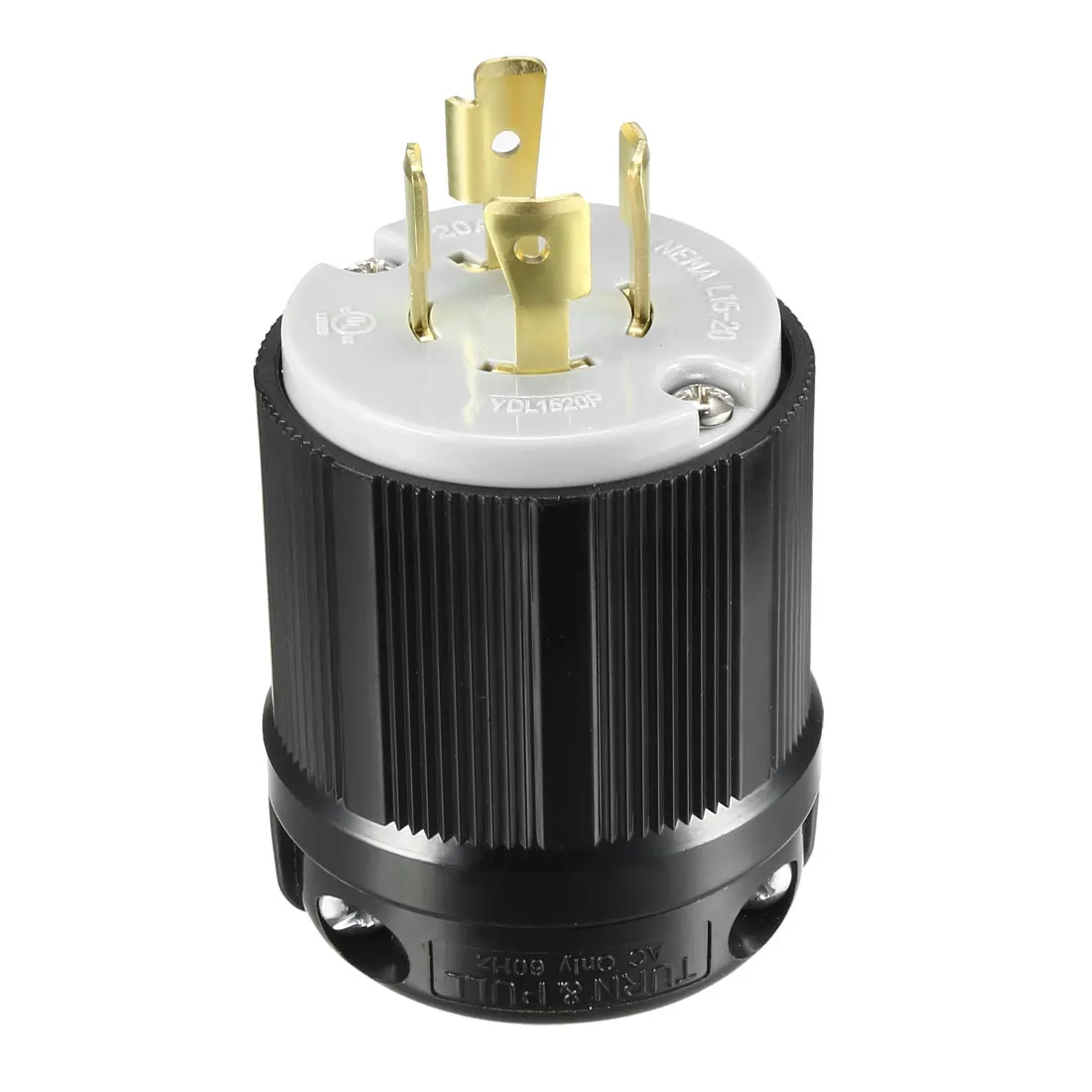 

uxcell Locking Plug Male NEMA Grounding Industrial Grade L15-20P