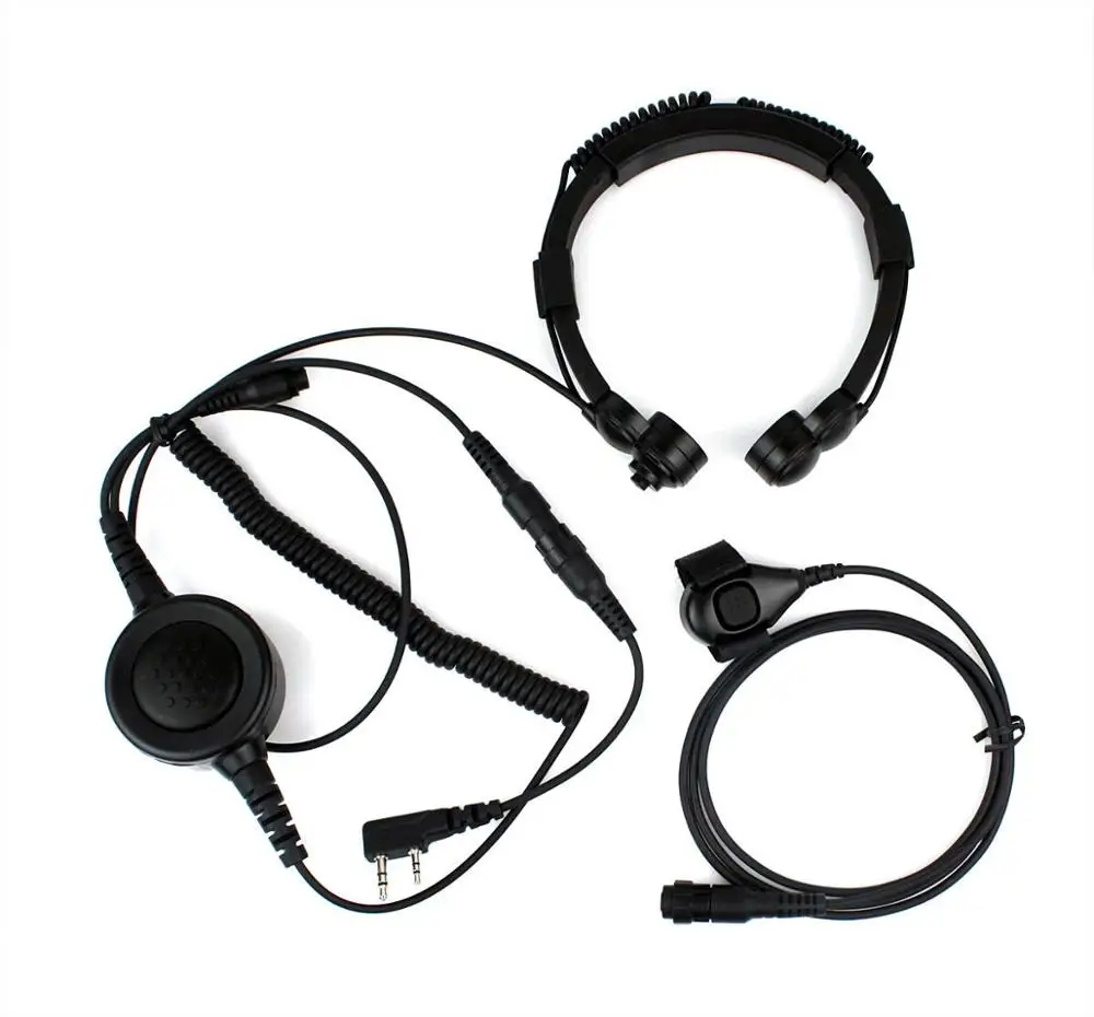Военное полицейское снаряжение гарнитура с воздушной трубкой для Kenwood TH-F7 TH 3207 |
