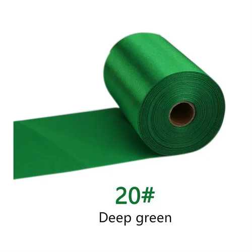 25Meters/Roll 8cm/10cm/15cm Silk Satin Ribbons DIY Wedding Chair Sashes Christmas Gift Wrapping Decoration Silk Ribbons Ruban 20-Deep green