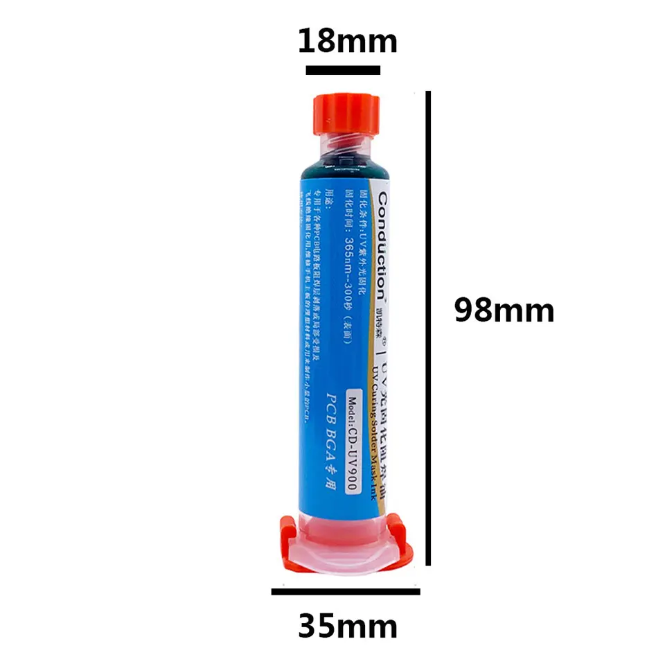 6 colors UV Photosensitive Solder Mask Ink BGA PCB Circuit Board Paint Soldering Paste Oil Insulating Prevent Corrosive Arcing face shield welding