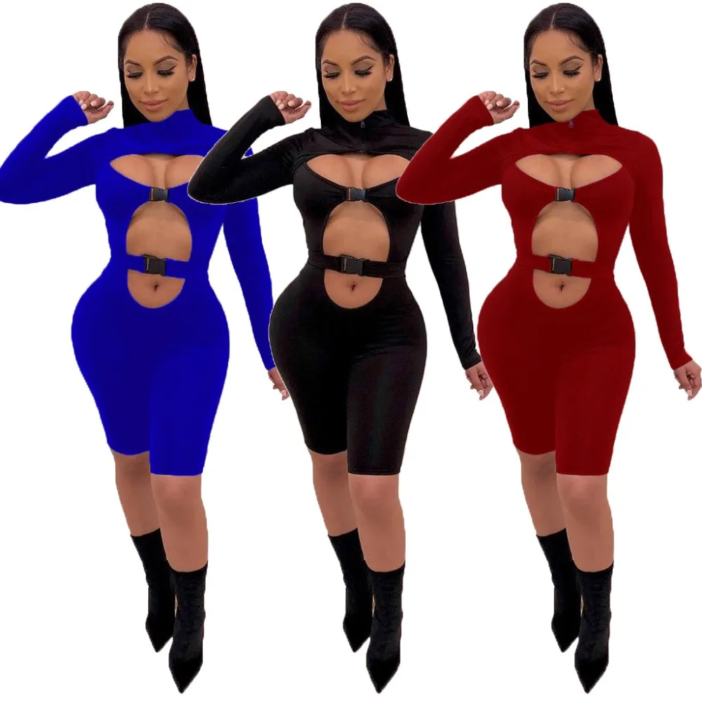 Женский Короткий комбинезон модный полый сексуальный повседневный летний комбинезон женский комбинезон 3680