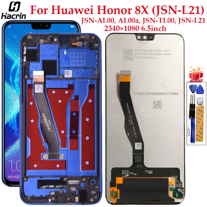 Display For Huawei Honor 8X JSN-L21 LCD Display Touch Screen Digitizer Assembly Replacement For Honor 8X 8 X LCD Screen 6.5inch