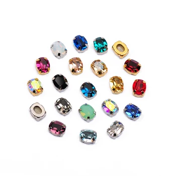 

CTPA3bI 4128 Different Colors Oval Glitter Jewelry Making Stones Sewing Crystal Rhinestones Strass Gems For Dress Accessories