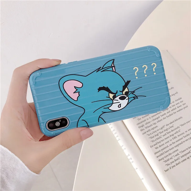 Чехол для багажа Honor 8X9 9X10 10i 20 Cute Tom Jerry силиконовый чехол из ТПУ для huawei P20 P30 mate 20 30 Pro Nova 3 3i 4 4E 5 5i Pro