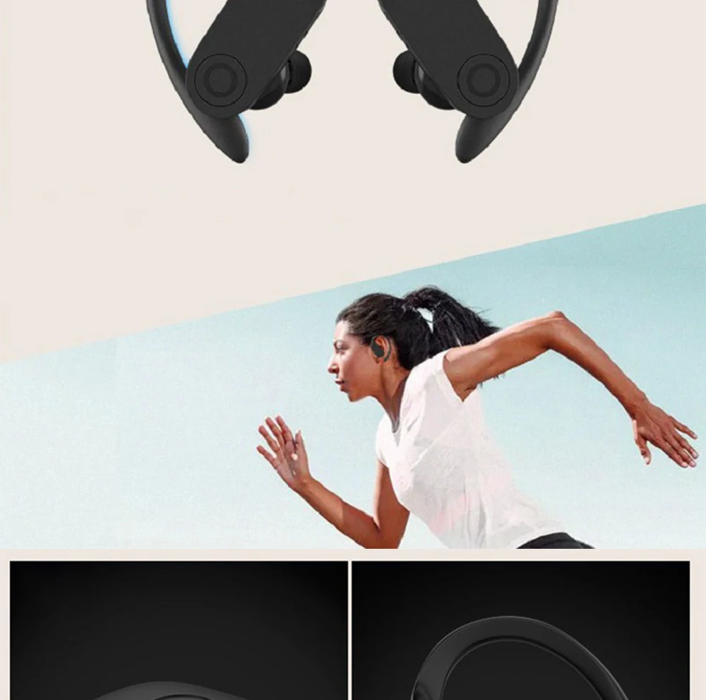 QH40, черные bluetooth 5,0 наушники, водонепроницаемые, для бега, bluetooth наушники, беспроводные наушники, bluetooth наушники, регулятор громкости