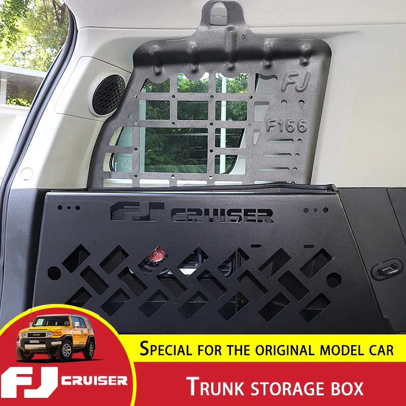Caja De Almacenamiento Para Toyota FJ Cruiser 2007-2021 - Para Consola Central, Lado Palanca De Cambios, De ABS Negro