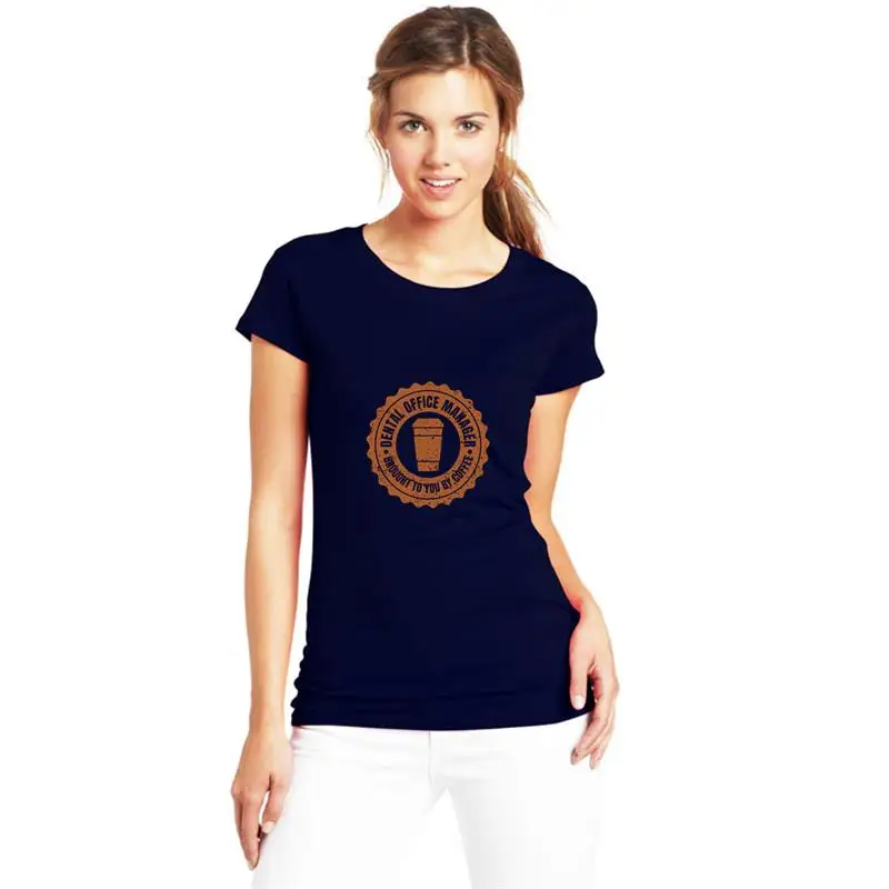

Print Dental Office Manager Gift Coffee Dentist tee shirt big size s~884xL cool Fleece Letter homme t-shirts