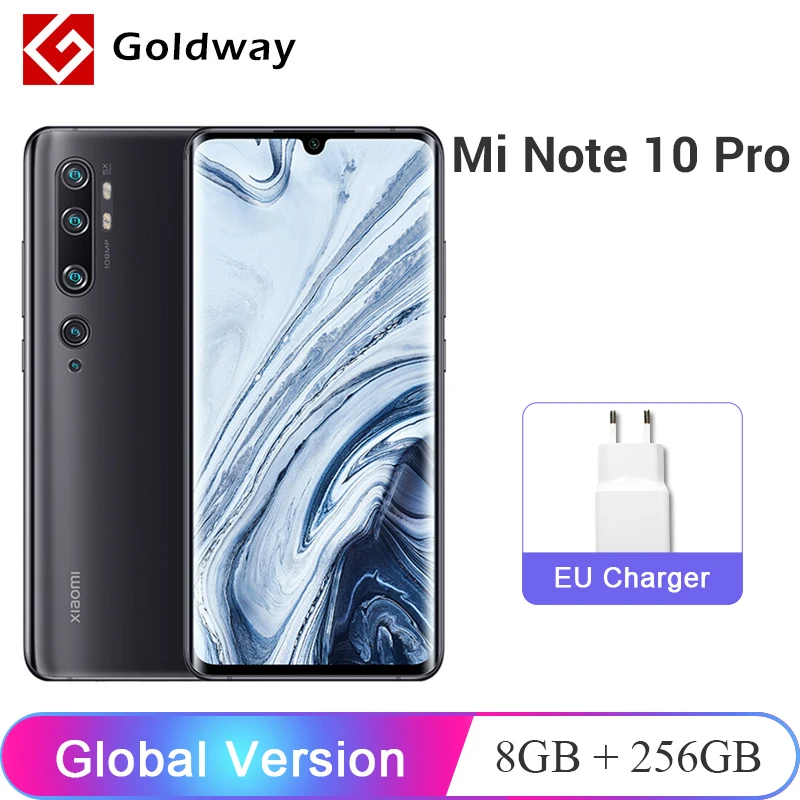Глобальная версия оригинального смартфона Xiaomi Mi Note 10 Pro 8 Гб 256 ГБ 108MP Penta Camera