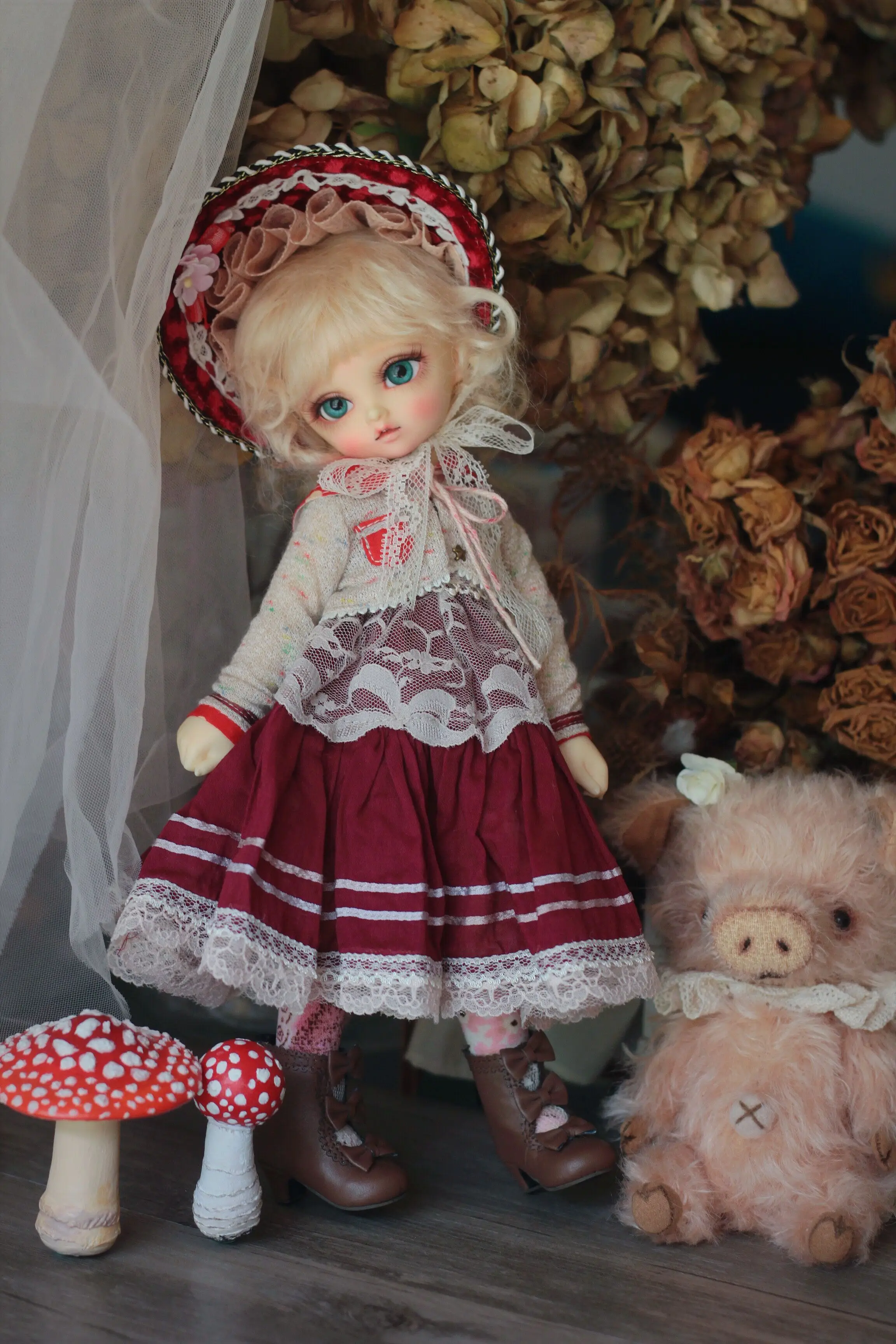 1/3 BJD кукольные туфли ботильоны на высоком каблуке с бантиком для 1/3 BJD кукольные туфли кукольные аксессуары 2 вида цветов BJD обувь