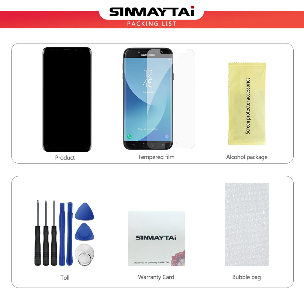 Супер AMOLED для 6," samsung Galaxy S9+ S9 Plus ЖК-дисплей рамка+ сенсорная панель дигитайзер Замена