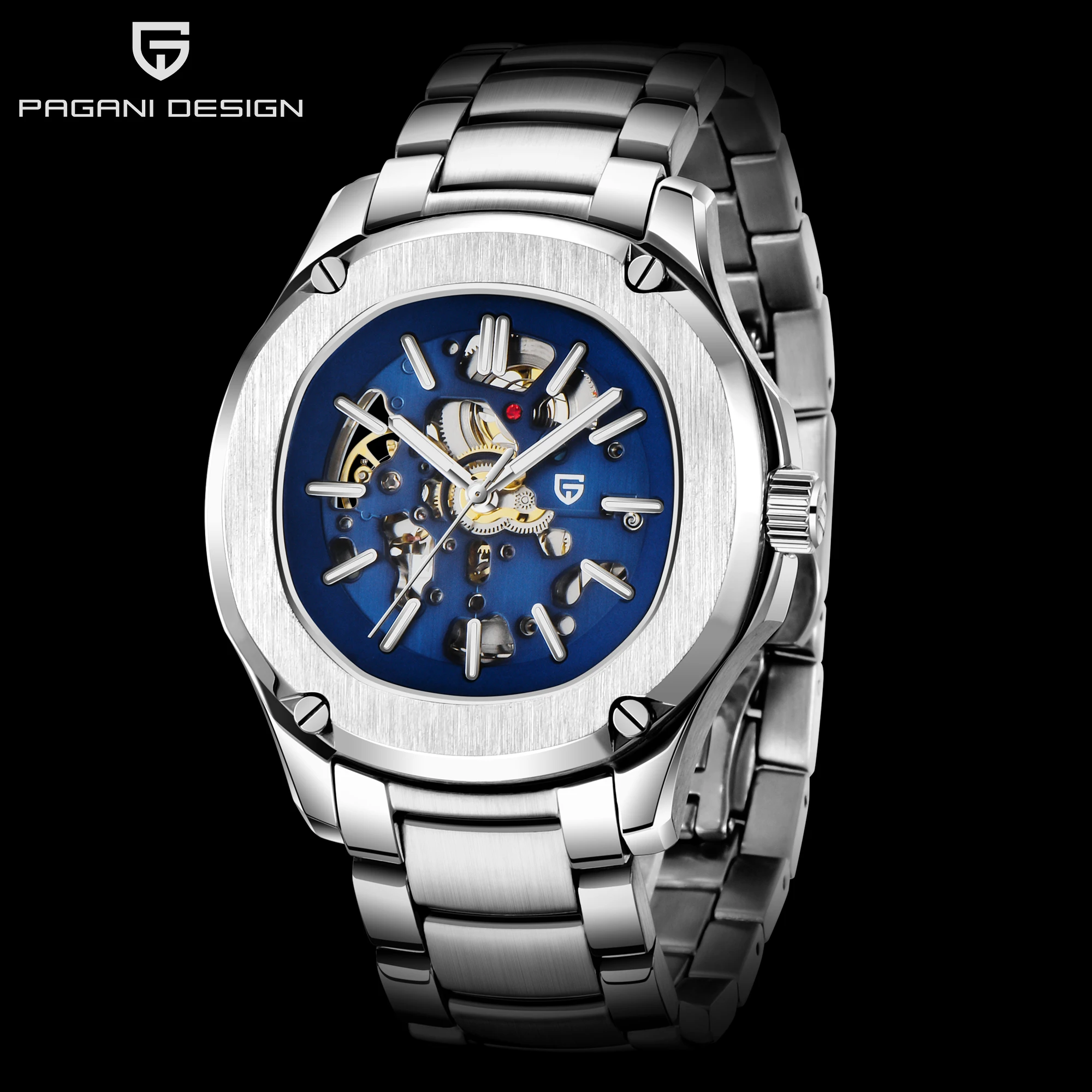 2020 New PAGANI DESIGN Mechanical Watch Men Waterproof Automatic Men Wristwatch Hollow Casual Watch Top Luxury Brand Sport Clock