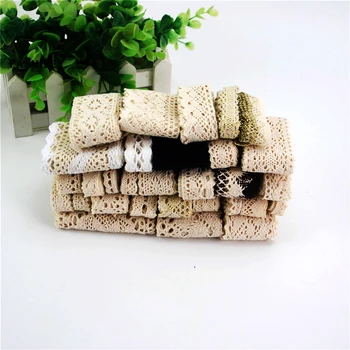 

8mm-65mm Cotton Lace Trim Ivory White Fabric Sewing Accessories Cloth Wedding Dress Decoration Ribbon Craft Supplies 5yard LC-z3