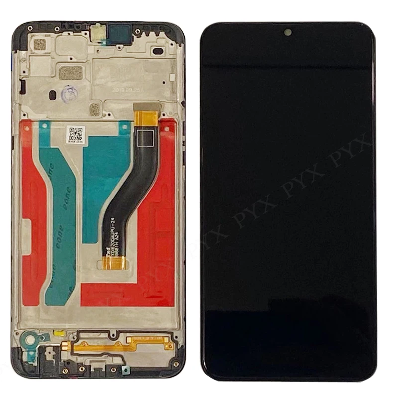 Протестированный 6,2 ''ЖК-дисплей для samsung Galaxy A10s ЖК-дигитайзер A107F/DS A107 дисплей сенсорный экран дигитайзер для samsung A10S ЖК-дисплей - Цвет: Black with Frame