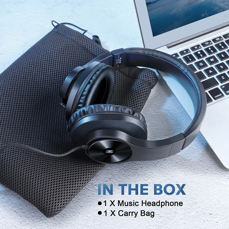 Simple And Fashion 3 5mm Plug Wire Earbuds Head Mounted Sport Headset Stereo Over Ear Headphone Earphone with Mic