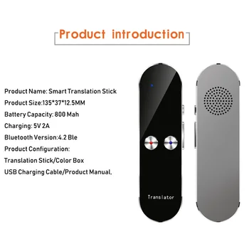 

New Updated K8 Translaty Business Multilanguage Smart Instant Real Time Voice 68 Languages Translator portable Handheld