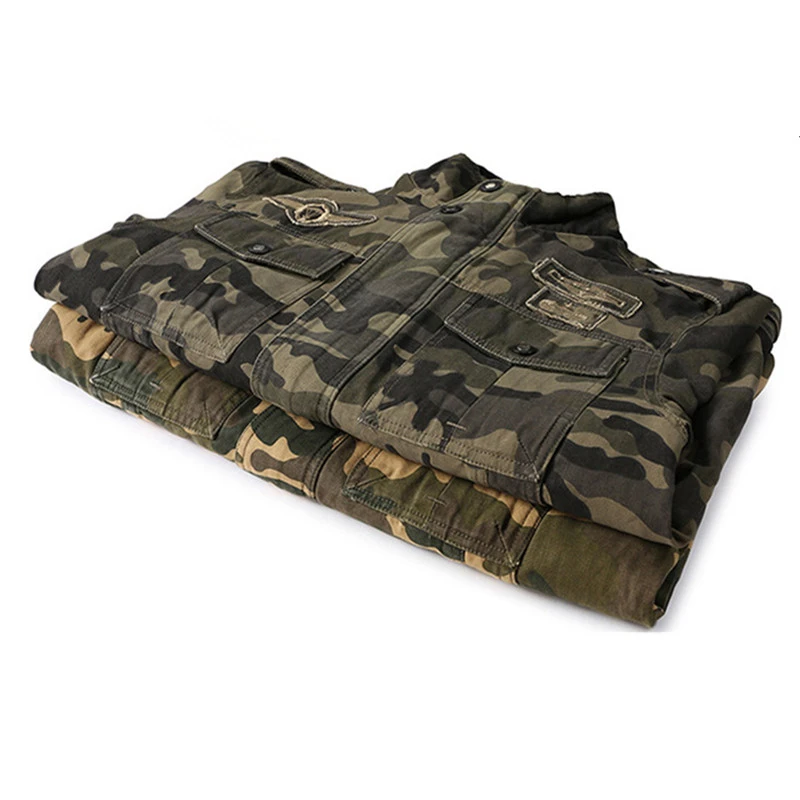 2020 камуфляжная зимняя куртка бомбер мужская Осенняя армейская тактическая