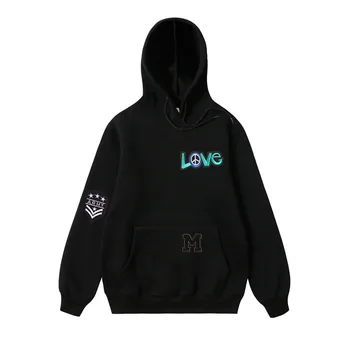 

Hot 2020 new Autumn Hoodies Men100% Cotton High quality Embroidery Patchwork Mens Pullover Hoodie Sweatshirt Streetwear Clothing